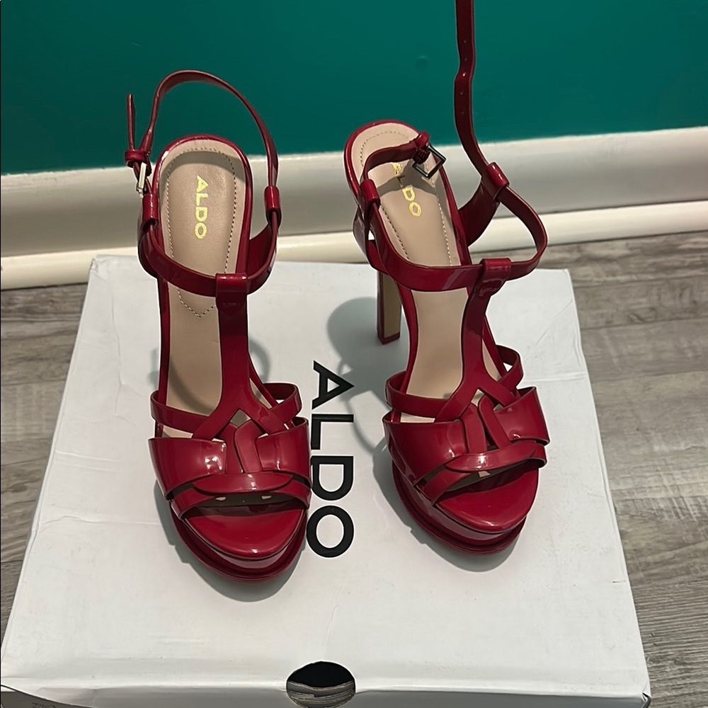 Aldo Women's Red Strappy Heels